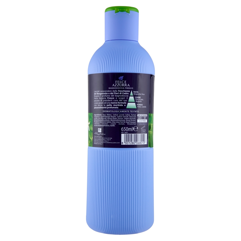 Felce Azzurra Fresco bergamotto e fiori di cedro Bagnodoccia 650 ml